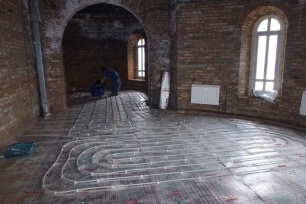 Укладка теплого пола