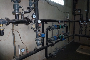 Тепловой пункт. Без теплоизоляции