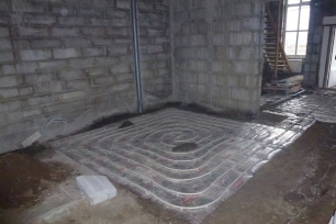 Укладка теплого пола