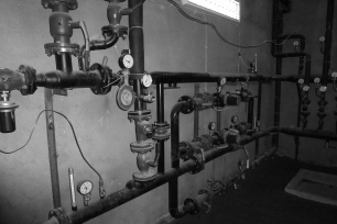 Тепловой пункт. Без теплоизоляции